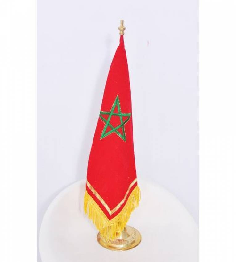 Le drapeau marocain ajoute un bel éclat à votre bureau